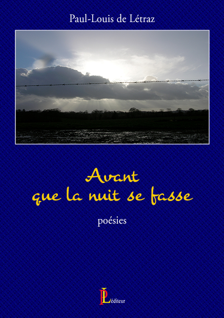 4ème de couverture pour la publication du recueil de poésies : Avant que la nuit se fasse; version epub et version imprimée à paraître en juillet 2025